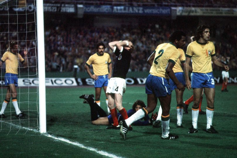 Billy Bremner miss against Brazil in 1974